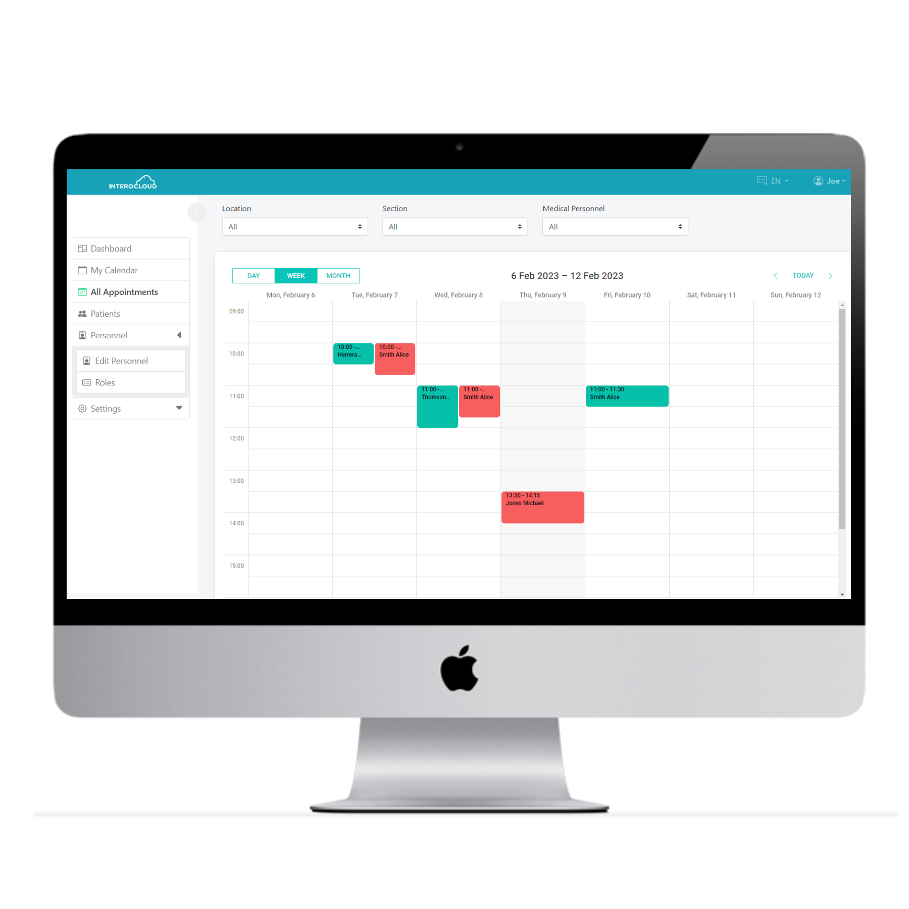 sistem de programari pacienti interocloud