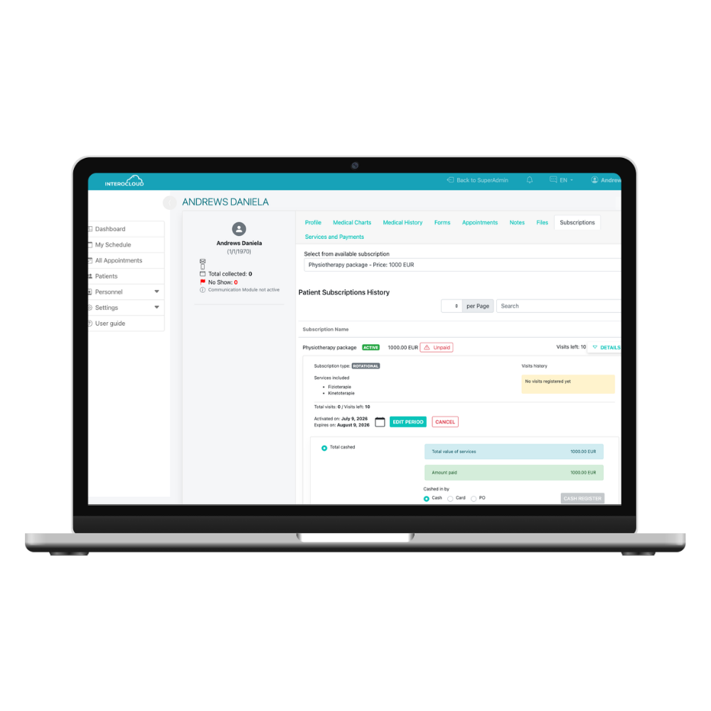 Manage Packages & Memberships